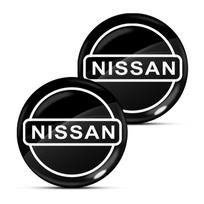 Automobilio rakto skylutės lipdukai Durų užrakto apsauga Automobilio 3D lipdukai Automobilio stilius Skirtas Nissan Nismo Qashqai X J10 Trail Tiida Teana Skyline Juke X-trail 2Pcs Nissan black