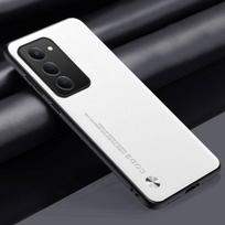 Prabangus PU odos dėklas Xiaomi Redmi 15 4G nugarėlės dangtelis Silikoninis smūgiams atsparus pilnos apsaugos telefono dėklas Redmi 15 5G Redmi15 For Redmi 15 4G balta