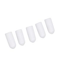 100 vnt. užsukamo galo apsauginis dangtelis, baltas PVC, atsparus senėjimui, lankstus, liepsną slopinantis galinis dangtelis, skirtas apsaugai, 4,5 mm, 0,2 colio