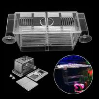 Akvariumas Fish Tank Guppy dvigubo veisimo veisėjas auginimo spąstų dėžė perykla gray