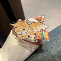 Ins Style Pop-socket Korean Cartoon Cute 3D Cat For Magsafe For Samsung Galaxy For iPhone 17 Pro Max Magnetic Phone Grip Tok Stand Foldable Holder juoda
