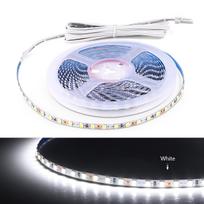 Didelio ryškumo LED spintelės šviesos juosta 12V 2835 dvigubo sluoksnio vario 5 mm PCB juosta „DuPont“ laidų kabelio prievadas „pasidaryk pats“ drabužių spintos lentynos lempa 1m