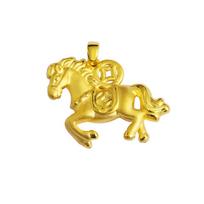 Zodiako Žirgo Pegaso Pakabukas Karoliai - Smėlio Aukso Dvylikos Gyvūnų Kolekcija Turtai & Palaiminimai