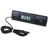 Automobilių vidaus / lauko termometras su / jutikliu, skirtas A / C skaitmeniniam LCD ekranui Without battery juoda