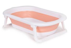 Sulankstoma vaikiška vonelė EcoToys Travel HA-B27, balta sp./rožinė sp., 81 cm