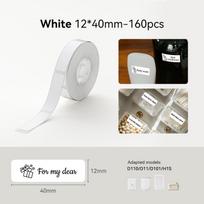 White Thermal Label Adhesive Sticker Waterproof UV Paper For D11 D110 Mini Printer Label Maker