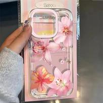 Pink Lily Flower Pattern Phone Case for Xiaomi Redmi Note 14 13 12 11 Pro Plus 4G 5G Redmi 15C 13C 12C 10C 9A 9C Soft Cover Redmi Note 11 5G