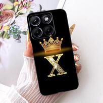 For Motorola Edge 70 Fusion 2026 Crown Letter Phone Case For Motorola Edge70 Fusion 5G XT2605 Black Silicone Soft Cases Bumpers Edge 70 Fusion