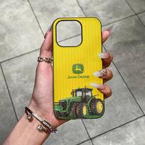 Žalias J-John Sunkvežimis D-Deeres Skirtas IPhone 16 15 11 12 13 14 17 Pro Max PLUS Pro Minkštas gofruotas silikoninis galinis telefono dėklas iPhone 17pro max