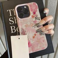 Lily Flower Turtle Collage Phone Case For iPhone 17 Pro Max 16 Plus 15 Pro 14 13 12 11 XR 17Air Pattern Lychee Textur Soft Cover iPhone XS Max