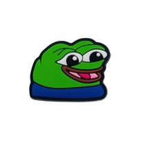 Adorable Cartoon Sad Frog Croc Charms - Soft Rubber Shoe Accessories