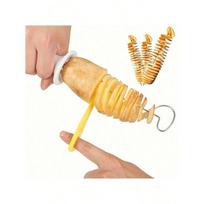 Multifunctional Spiral Potato Slicer, Stainless Steel Manual Tornado Vegetable Cutter, No Flint or Magnesium Rods, Camping Kitchen Tools balta