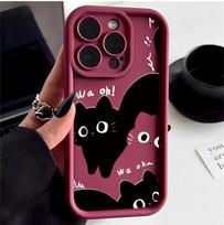 Cute Black Cat Case for Infinix Note 40 Hot 50 40 Pro 30i 30 Play 40i GT 20 10 Tecno Camon 30 Spark 30C 10 Pro 20C Smart 8 9 TECNO CAMON 20