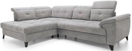 Kampinė sofa Inferne Raquel 04, pilka sp., kairinė, 297 x 210 cm x 107 cm