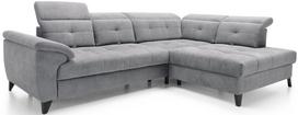 Kampinė sofa Inferne Relax 04, pilka sp., dešininė, 297 x 210 cm x 107 cm