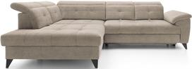 Kampinė sofa Inferne Raquel 20, smėlio sp., kairinė, 297 x 210 cm x 107 cm