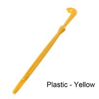 Plieninės ir plastikinės muselinės žūklės kirpimo mašinėlės greito kabliuko nagų rišimo įrankis greito mazgų rišimo įrankis. Plastic - Yellow