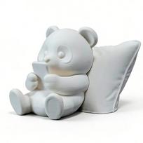 Creative Lazy Panda Figurine Simulated Panda Statue Desk Decoration Animal Model  Home Desk balta