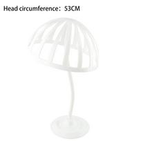 Freestanding Hat Drying Rack Multi-purpose Wigs Display Stand Portable Display Organizer  Home Use White 53cm