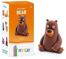 Rinkinys molinių figūrėlių gamybai Hey Clay Bear, ruda sp.