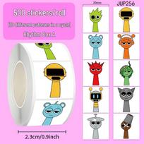 Rhythm Box Music Game DIY Journal Stickers - 500 Decorative Adhesive Sealing Roll