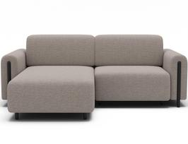 Modulinė sofa Acossta, smėlio sp., dešininė, 154 x 244 cm x 95 cm
