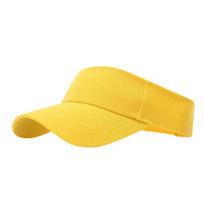 Summer Sun Hat, Visor Hat for Men And Women, Open Top Extended Curved Brim UV Protection Hat, Adjustable Elastic Band Hat for Sports Tennis Golf geltona
