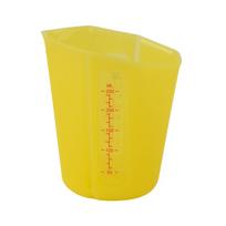 250 ml silikoninis matavimo puodelis su skale, skaidrus matavimo puodelis, karščiui atsparus, minkštas matavimo puodelis, kepimo įrankis