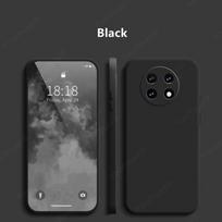 Luxury Case For Realme 13 Pro Plus Cover Realme 13 Pro+ Funda Coque Liquid Silicone Soft Back Bumper Realme 13 Pro Plus For Realme13 ProPlus juoda