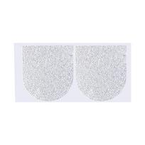 Transparent Anti-Slip Shock-Absorbing Self-Adhesive Shoe Sole Sticker for High Heels Transparent (2 stickers/panel)