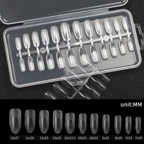 French False Nails 24pcs Press On Nail Tips Full Cover Stiletto Almond Square Coffin Easy To Use For DIY Home 4