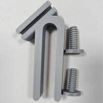 Efficient Garden Hose Holder with Robust Edge Clip for Bucket Hose Organization pilka spalva