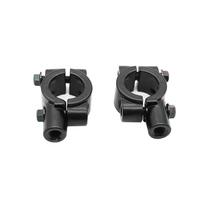 Handlebar Mirror Mount Clamp Aluminum Handlebar Rearview Side Mirrors Adapter Holder Clamp   for   Motorcycle Scooter, 2 Pcs 10mmCelsius