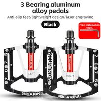 WEST BIKING Bicycle Pedals 3 Bearings Non-Slip MTB Pedals 7075 Aluminum Alloy Flat Applicable Waterproof Bicycle Accessories juoda