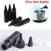 5Pcs 30Ml Empty Resin Glue Dropper Bottles Liquid Refillable Storage Containers juoda