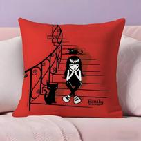 Comics E-Emily The S-Stranges Pillow Case Ultra Soft Skin Friendly Fabric Cloud Like Comfort & Concealed Zipper Peach skin 18*18(CM)-1Pcs
