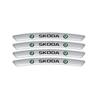 LQLT3 Car Wheel Eyebrow Sticker Car Wheel Sticker Car Exterior Accessories For Skoda Virs Fabia Octavia 3 Kamiq Karoq Kodiaq Rapid A5