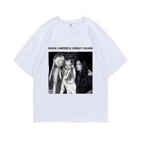 Make America Great Again Paris Hilton Britney Spears Lindsay Lohan Graphic T Shirts Men Women Y2k Aesthetic Oversized T-shirts S black