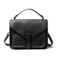 First layer cowhide portable messenger bag retro messenger bag new large capacity leather women's bag shoulder strap removable single shoulder