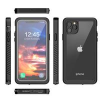 Profesionalus vandeniui ir smūgiams atsparus dėklas „iPhone 11 Pro Max“ - Idealiai tinka plaukioti, nardyti su vamzdeliu ir lauko sportui 6 Plus juoda
