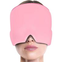 Multi-Functional Cooling Head Wrap Gel Ice Pack Double Layer 200g Cold Compress Headband for Temperature Relief and Comfort one size rožinė