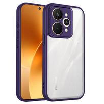 EUCAGR PC TPU Bumper Transparent Phone Cases Cover For Realme 15/15Pro/15T/15X Realme15 Pro Realme15T Shockproof  Silicone Case Realme 15 violetinė