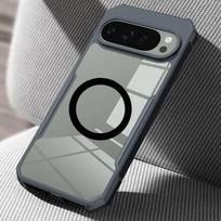 Luxury Simple Transparent Phone Case For Google Pixel 10A 10 Pro XL 9 Pro 8 7 6 6A 7A Magnetic Armor Four-coner Shockproof Cover Google Pixel 7 Pro