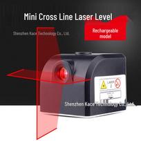 USB Rechargeable Infrared Laser Level with High-Precision Cross Lines Red Light Projector KM-MR2 žalia šviesa spalva