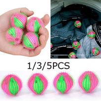 1/3/5 vnt Magic Laundry Ball plaukų priežiūros skalbimo mašina Ball Cleaning Ball Rankena pūkuoti plaukai 1 PC