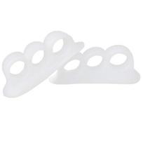Puntos 1 Pora 3 Skylės Pirštų Separatorius Hallux Valgus Ortezė Kojos Tiesinimo Priežiūros Įrankis 1 Pair balta