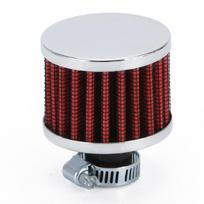 Universalios sąsajos motociklo oro filtrai, 12 mm automobilio kūgio šalto oro įsiurbimo filtras, turbo ventiliacijos karteris raudona