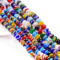 Abacus lempos glazūruoti stiklo karoliukai papuošalams gaminti „pasidaryk pats“ mados apyrankės karoliai 8x5mm 20pcs