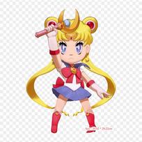 Sailor Moon Chibi Chibiusa Lyginami pleistrai drabužiams Lipdukai-aplikacijos ant drabužių Šilumai jautrus individualus pleistras