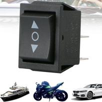 12V 6Pin DPDT svirties jungiklio jungiklio mygtukas ON-OFF-ON Atsparus vandeniui